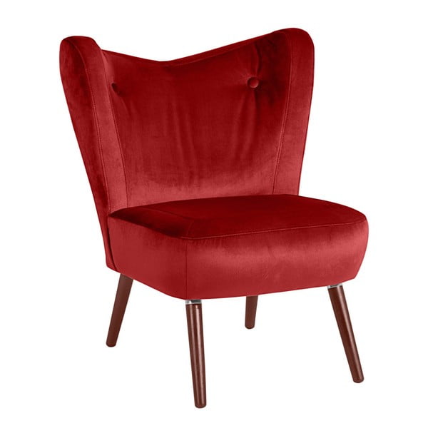 Plytų raudonumo fotelis "Max Winzer Sari Velvet