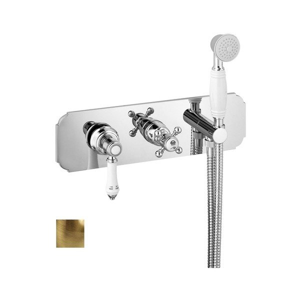 Dušo kambariui čiaupas bronzinės spalvos po priedanga (su 3 lizdais) Vienna – Sapho