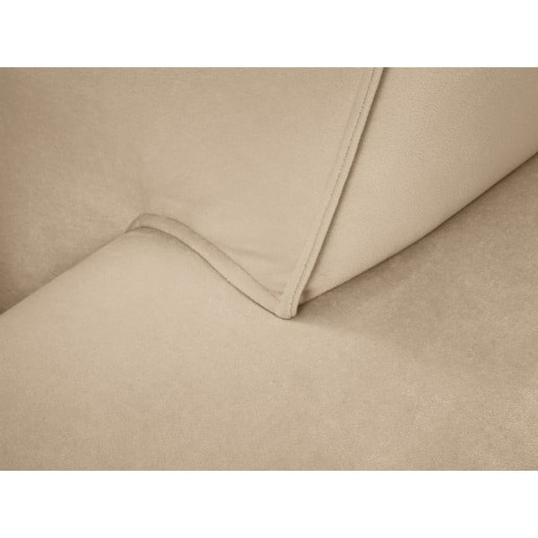 Smėlio spalvos aksominė sofa Cosmopolitan Design Siena-image-1