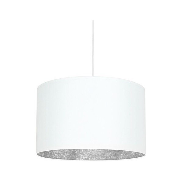 Baltos ir sidabrinės spalvos pakabinamas šviestuvas Sotto Luce Mika, ⌀ 40 cm-image-1