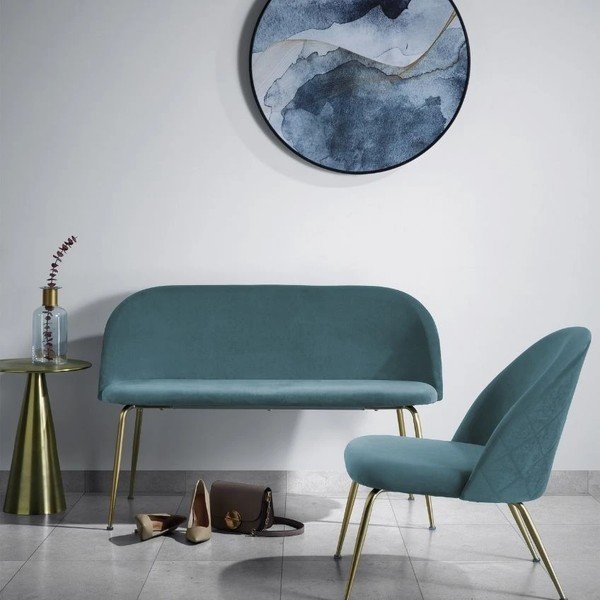 Iš aliuminio apvalios formos šoninis stalas ø 39 cm Rhet – Kave Home-image-1