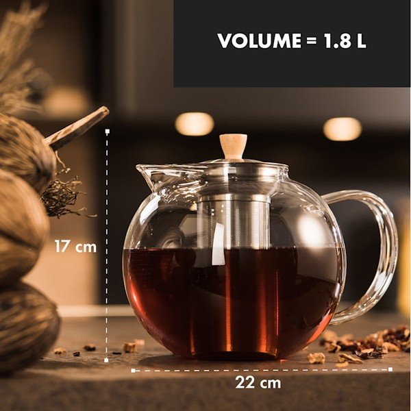 Stiklinis arbatinukas Klarstein Sencha, 1,8 l-image-1