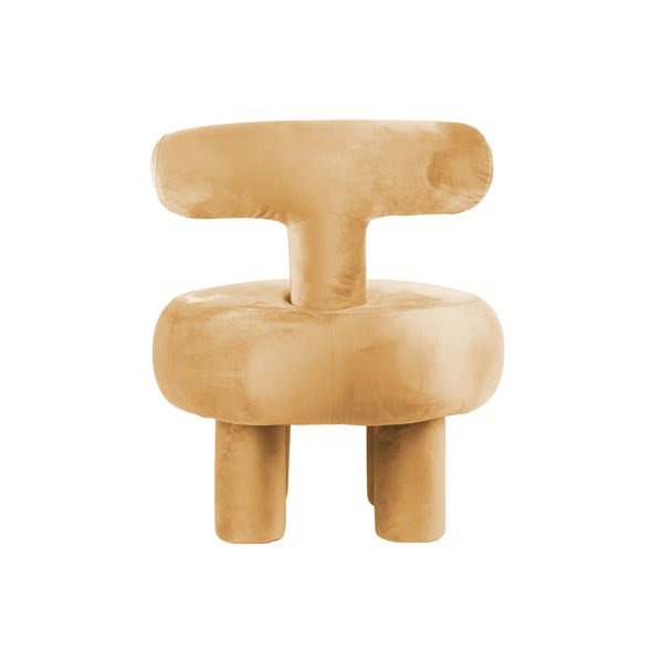 Iš velveto krėslas geltonos spalvos Abrazo – Leitmotiv-image-3