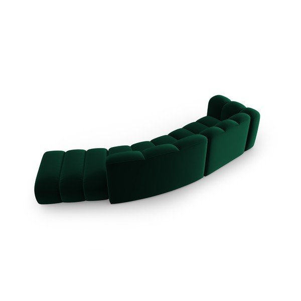 Kampinė sofa tamsiai žalios spalvos (su kairiuoju kampu) Lupine – Micadoni Home-image-2