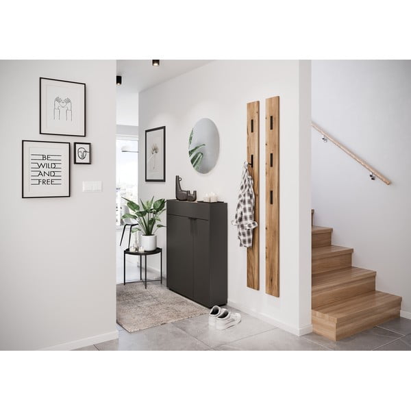 Antracito spalvos spintelė 82x102x22 cm Ameca – Germania-image-3