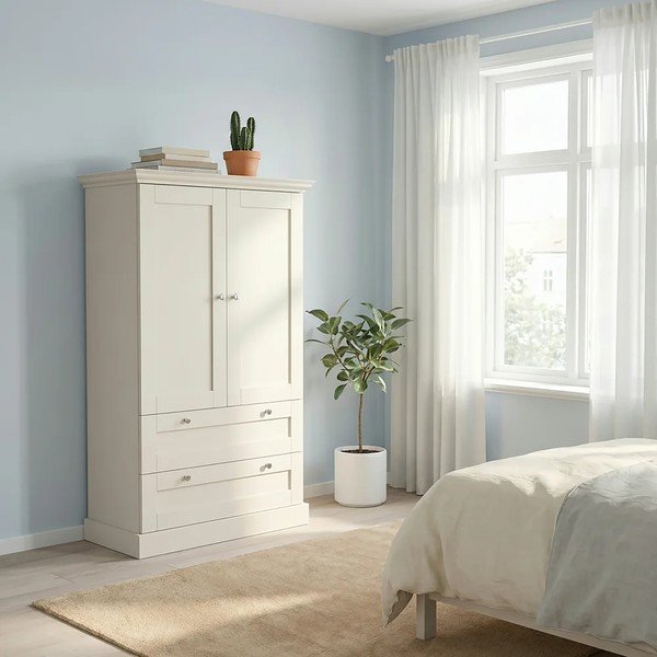 Smėlio spalvos matinis spintelė 83x130x35 cm Binz – Støraa-image-1
