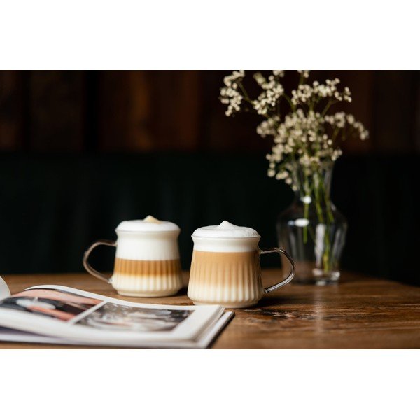 Puodeliai 2 vnt. kapučino/su dviguba sienele 320 ml Mia – Vialli Design-image-2