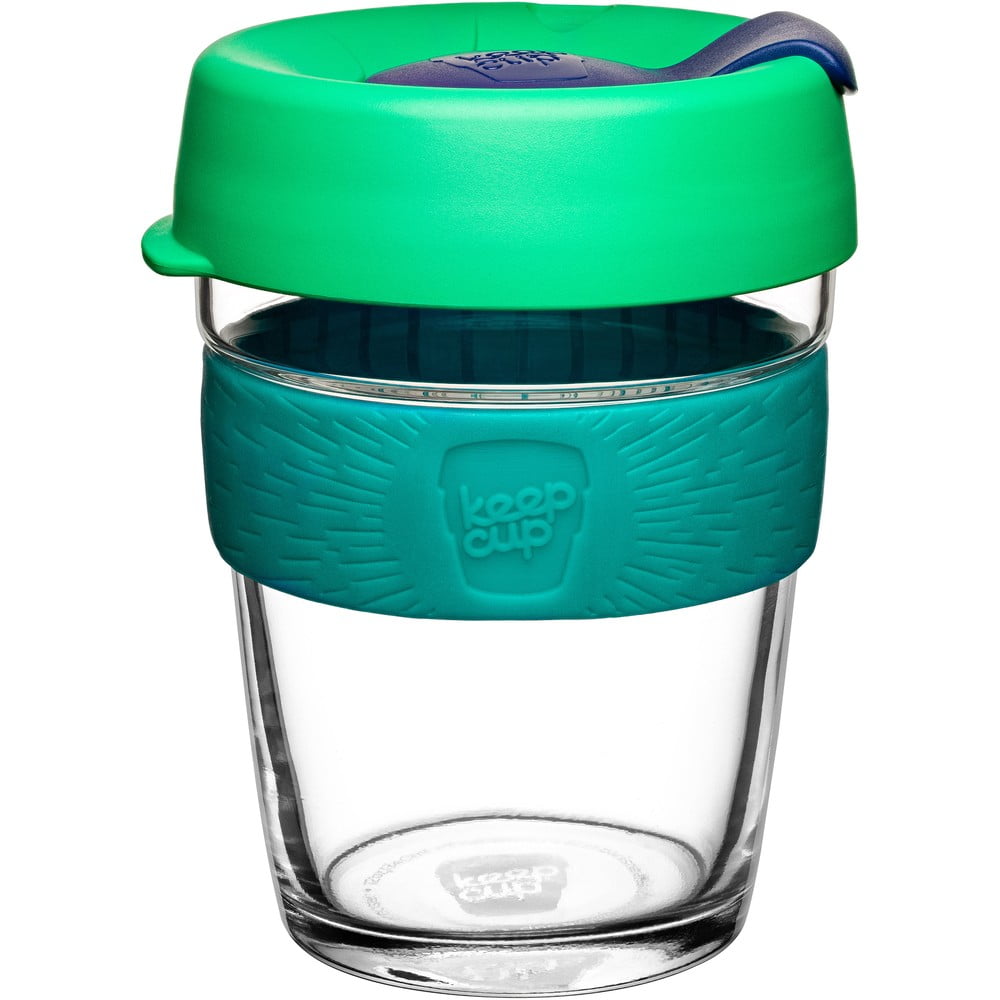 "KeepCup Brew Floret" kelioninis puodelis su dangteliu, 340 ml