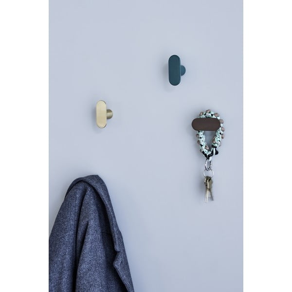 Sieninis iš metalo kablys auksinės spalvos Piccolo – Hübsch-image-1