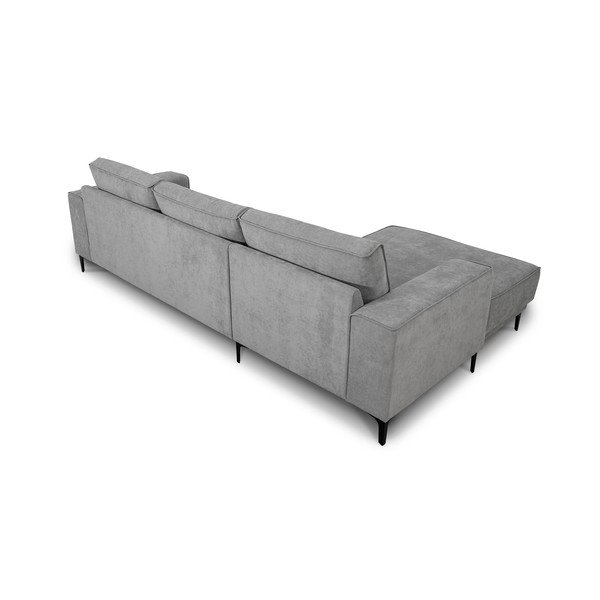 Pilkos spalvos kampinė sofa (su kairiuoju kampu/su gultu) Copenhagen – Scandic-image-4