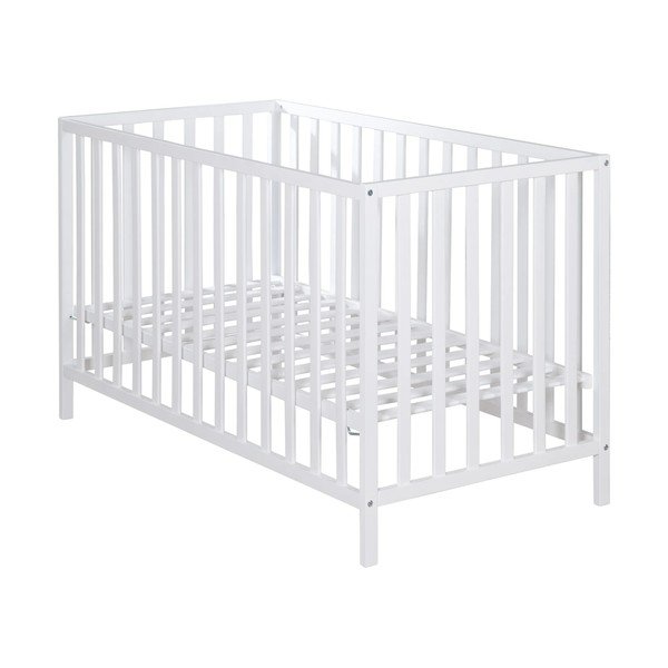 Vaikiška lovelė baltos spalvos 60x120 cm Cosi – Roba-image-2