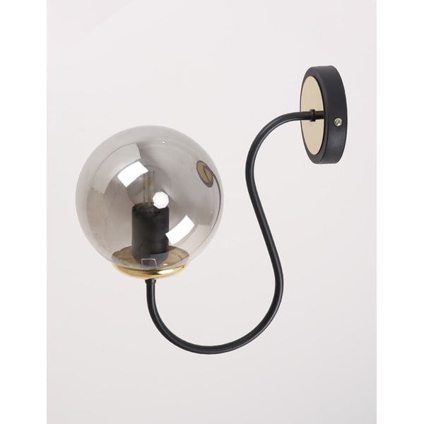 Sieninė lempa juodos spalvos/pilkos spalvos ø 15 cm Oslo – Squid Lighting-image-3