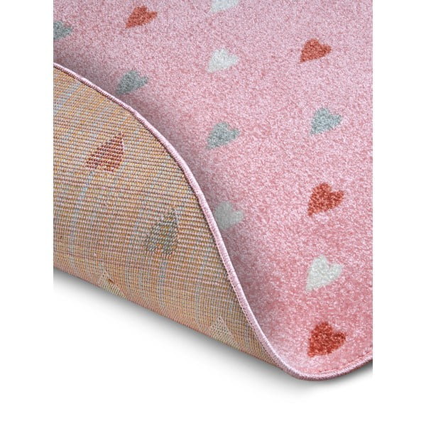 Vaikiškas kilimas rožinės spalvos ø 140 cm Little Hearts – Hanse Home-image-3