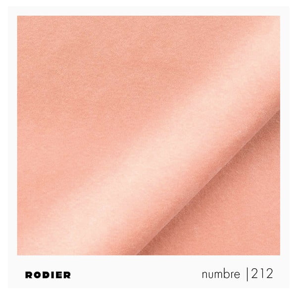 Rožinės spalvos iš velveto sulankstoma/su sandėliavimo vieta kampinė sofa (su dešiniuoju kampu/su gultu) Brim – Rodier-image-2