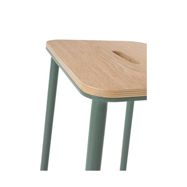 Žalios spalvos baro kėdžių komplektas 2 vnt. (sėdynės aukštis 65 cm) Abba – Marckeric-image-4