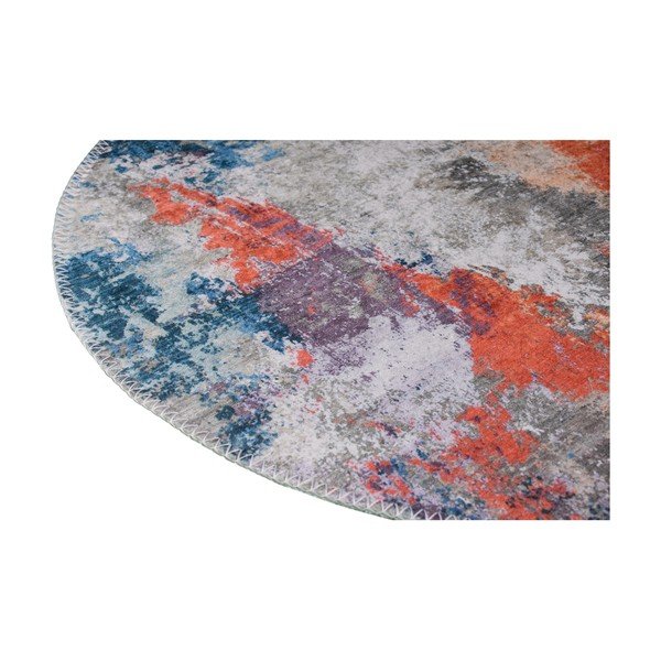 Skalbiamas kilimas mėlynos spalvos/oranžinės spalvos 80x120 cm – Vitaus-image-2