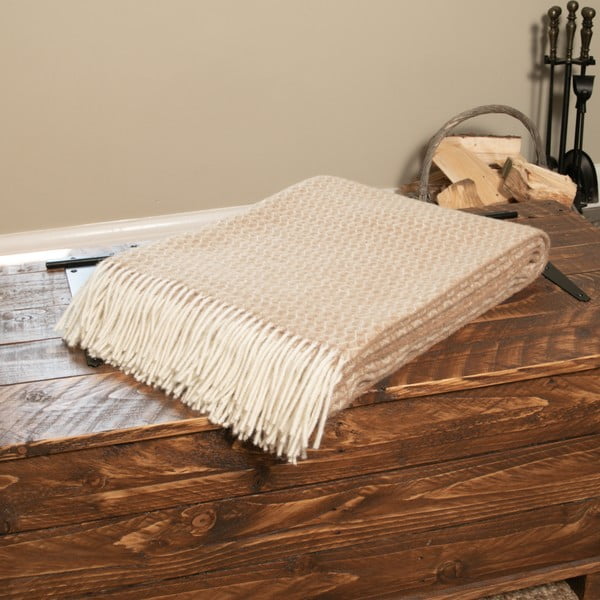 Antklodė ir pledas iš vilnos 140x200 cm – Native Natural-image-2