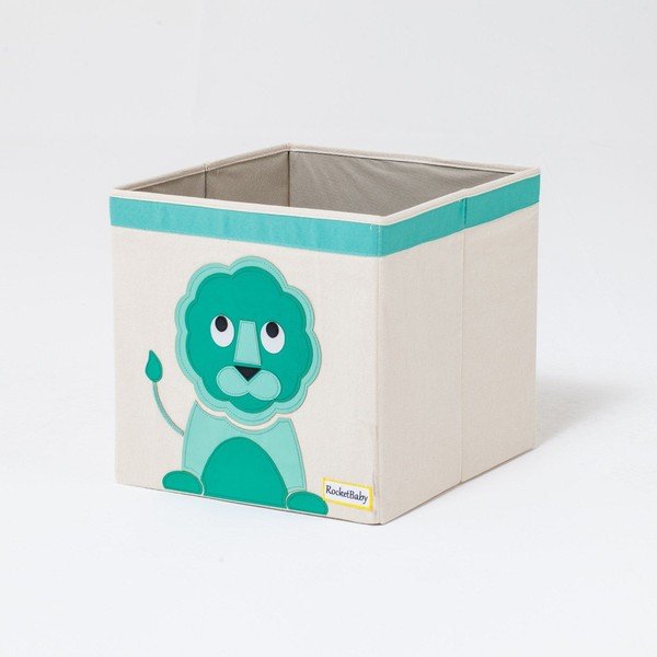 Medžiaginė vaikiška saugojimo dėžė Eddy the Lion - Rocket Baby-image-3