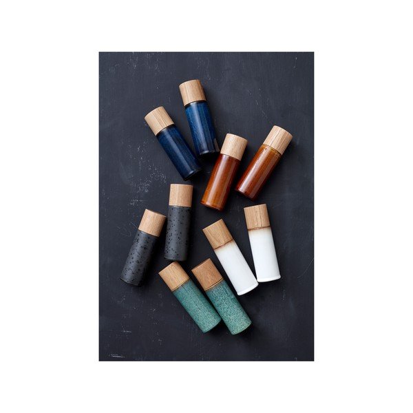 Gintarinės spalvos iš keramikos pipirų ir druskos malūnėlis 2 vnt. Gastro Amber – Bitz-image-2