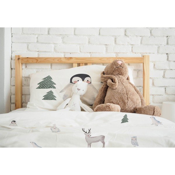 Medvilninio satino vaikiška viengulė patalynė 140x200 cm Polar Animals - Butter Kings-image-1