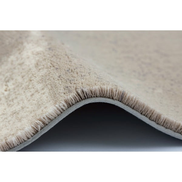 Pilkai smėlinės spalvos iš vilnos kilimas 133x190 cm Agnus Pavement – Agnella-image-2