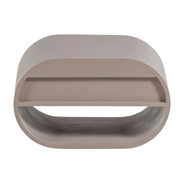 Pilkai smėlinės spalvos kelių aukštų sieninė lentyna 39 cm Momo – WOOOD-image-3