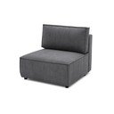 Modulinė sofa tamsiai pilkos spalvos iš kordinio velveto (modulinė) Nihad modular – Bobochic Paris