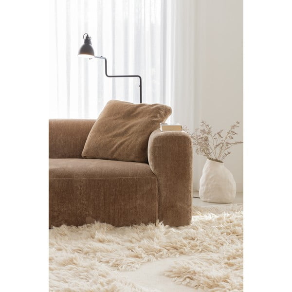 Rudos spalvos iš velveto kampinė sofa (su kairiuoju kampu) Annie – Sits-image-1