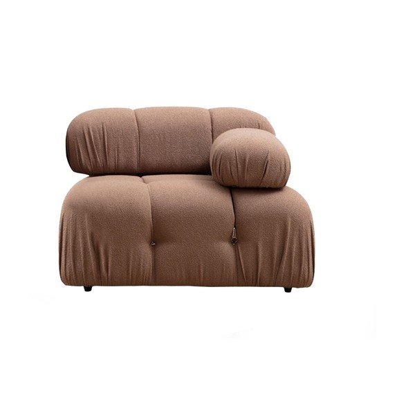 Modulinė sofa rudos spalvos iš boucle (su dešiniuoju kampu) Bubble – Artie-image-3