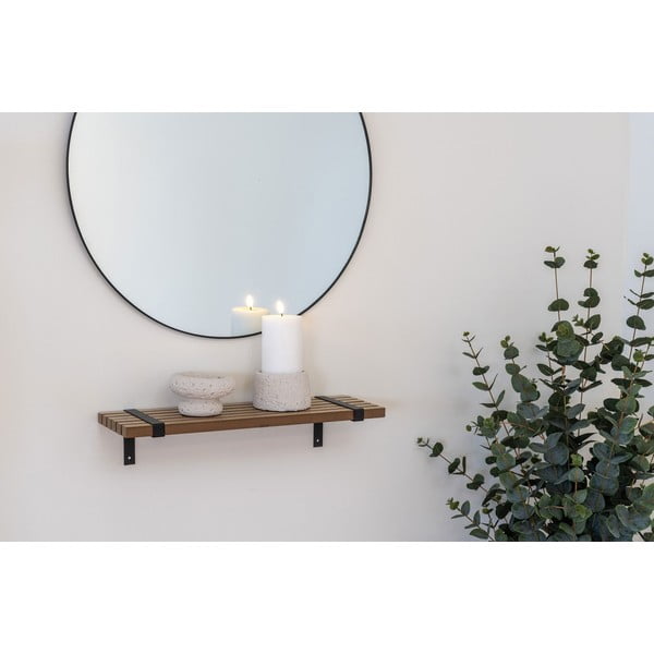 Natūralios spalvos sieninė lentyna iš uosio 50 cm Luxor – House Nordic-image-1