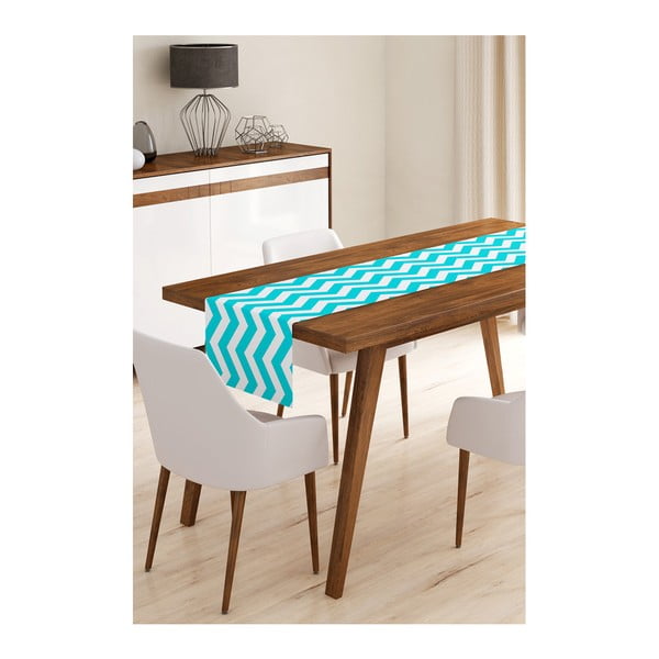 Mikropluošto stalo kilimėlis Minimalist Cushion Covers Blue Stripes, 45 x 140 cm