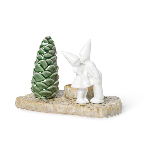 Kalėdinė molinė žvakidė Kähler Design Christmas Kiss, ilgis 17 cm-image-3