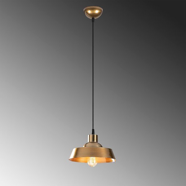 Kabantis šviestuvas auksinės spalvos ø 22 cm su metaliniu gaubtu Berceste – Opviq lights-image-3
