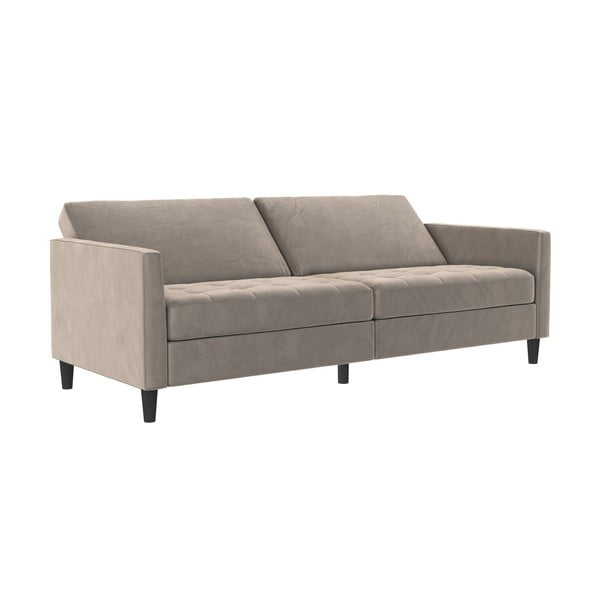 Iš velveto sofa smėlio spalvos 207 cm Presley – Støraa-image-1