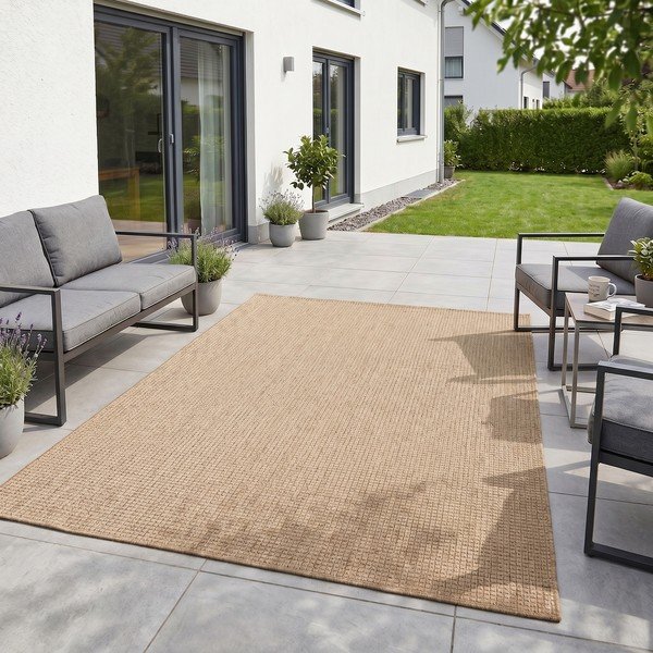 Smėlio spalvos lauko ir vidaus kilimas 120x170 cm Mira 1450 – Ayyildiz Carpets-image-1