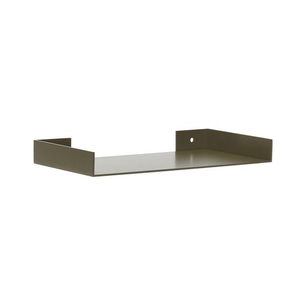 Tamsiai žalios spalvos iš metalo sieninė lentyna 30 cm Sheets – Hübsch