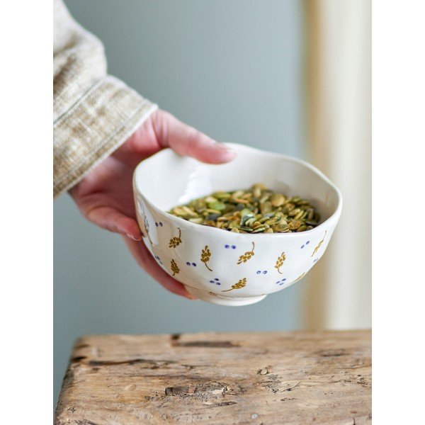 Kreminės spalvos iš akmens masės mažas dubuo 400 ml Pippine – Bloomingville-image-1