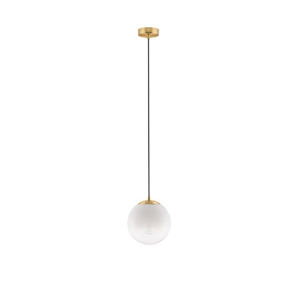 Baltos spalvos/auksinės spalvos iš stiklo kabantis šviestuvas ø 20 cm Vita – Nova Luce