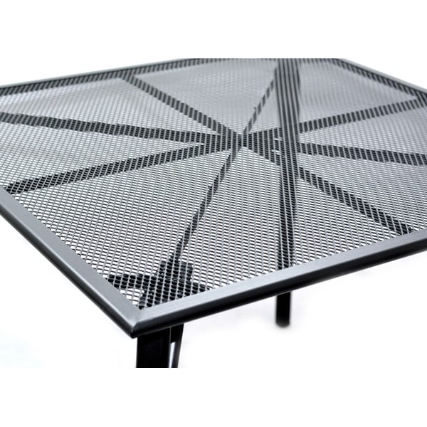 Metalinis sodo valgomojo stalas 90x90 cm - Rojaplast-image-2