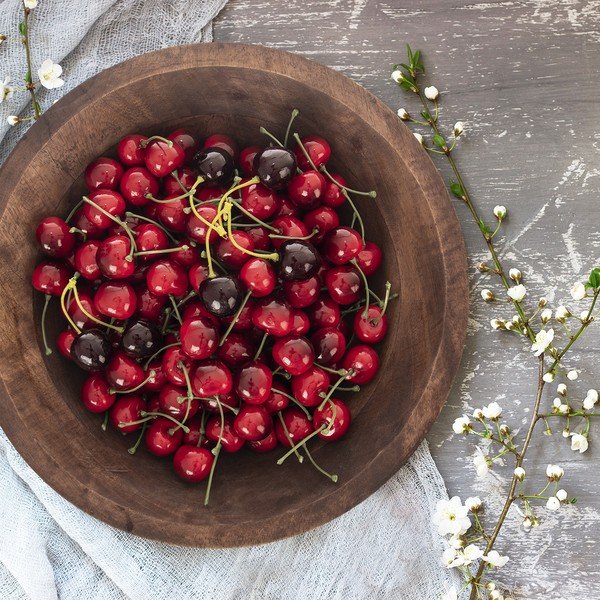 Natūralios spalvos medinis dubuo ø 30 cm Mango - Orion-image-1