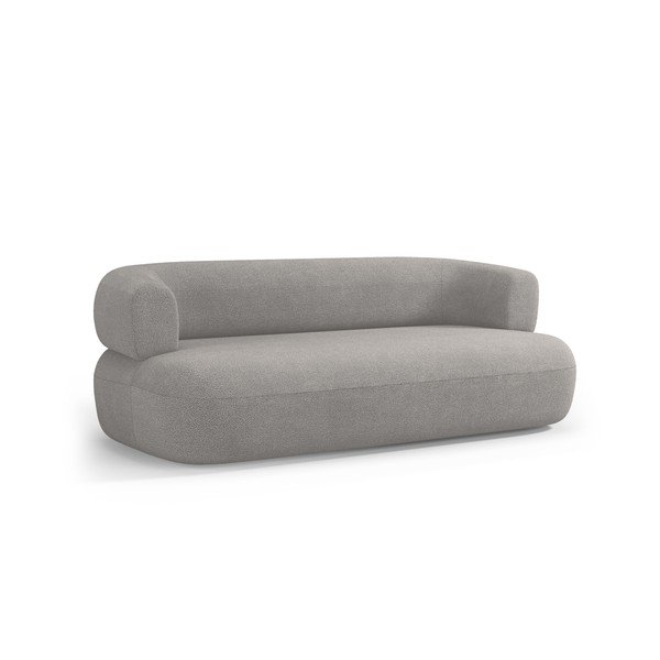 Šviesiai pilkos spalvos sofa iš boucle 178 cm Jenny – Micadoni -image-1