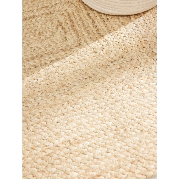 Apverčiamas/rankų darbo šviesios natūralios spalvos iš džiuto kilimas 160x230 cm Sharmila Natural White – Hanse Home-image-3