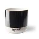 Juodos spalvos keraminis termopuodelis Pantone Cortado, 175 ml