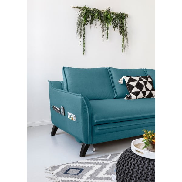 Turkio spalvos kampinė sofa Miuform Charming Charlie, dešinysis kampas-image-3