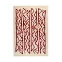 Kreminis ir raudonas kilimas Bonami Selection Morra, 120 x 180 cm