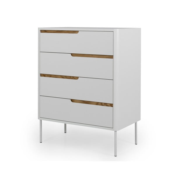 Baltos spalvos komoda Tenzo Switch, 80 x 102 cm-image-4