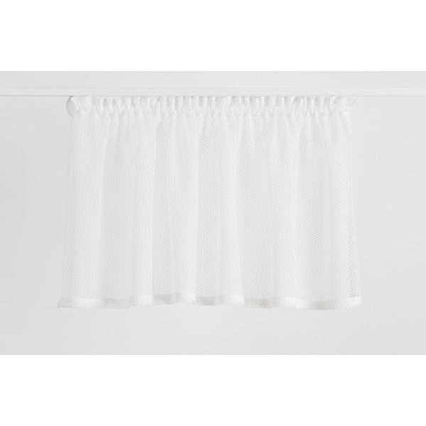 Permatoma užuolaida baltos spalvos 140x50 cm Miko – Mendola Fabrics