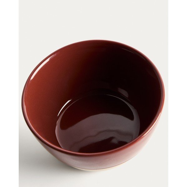 Bordo spalvos iš keramikos mažas dubuo Doren – Kave Home-image-4
