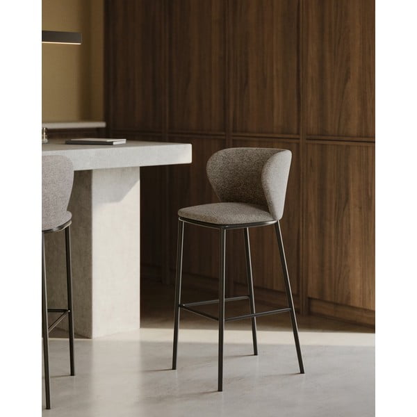 Baro taburetė šviesiai rudos spalvos (sėdynės aukštis 65 cm) Ciselia – Kave Home-image-1