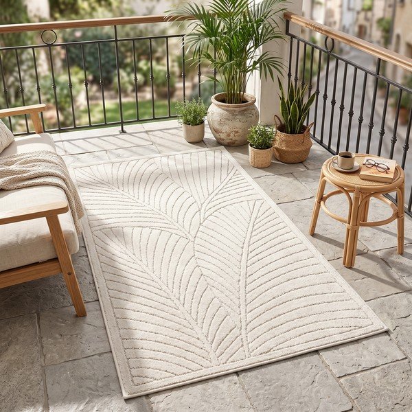 Kreminės spalvos lauko kilimas 80x250 cm Nova 1203 – Ayyildiz Carpets-image-1